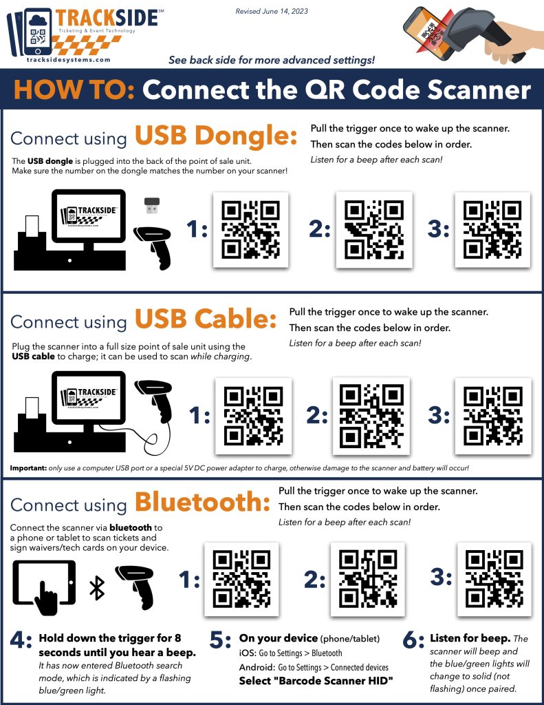 Scanner Connection & Setup - Trackside Systems